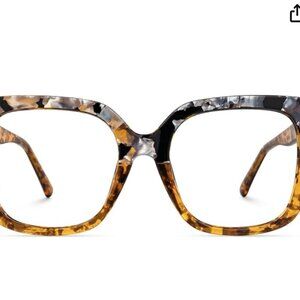 Zeelool Amber Stylish Oversized Square Glasses